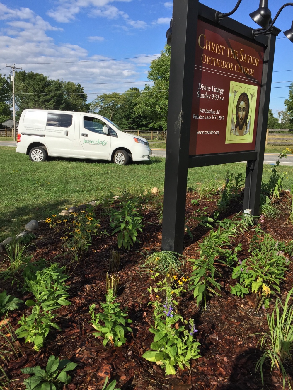 Saratoga County Eastline Rd Church's Natural Landscaping
