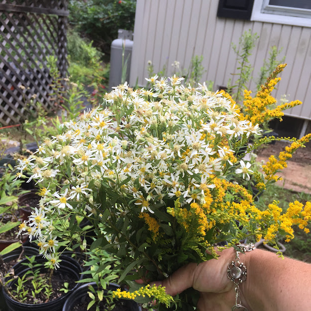 garden art in bouquets