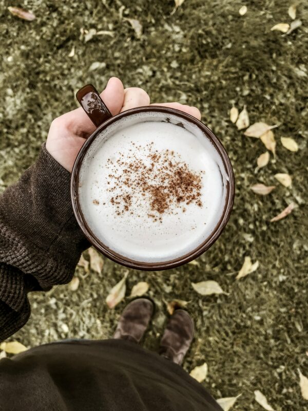 Fall landscaping projects call for lattes in the garden.