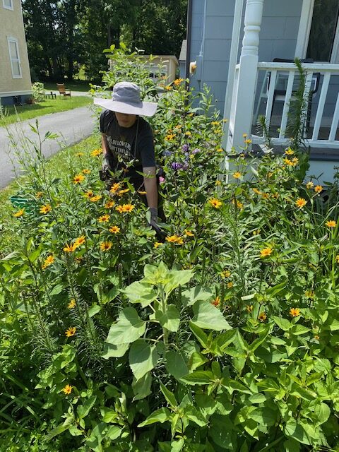 Garden stewardship is hard work.