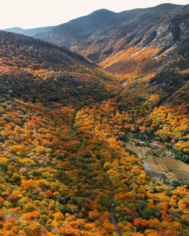 Vermont fall foliage spectacle.