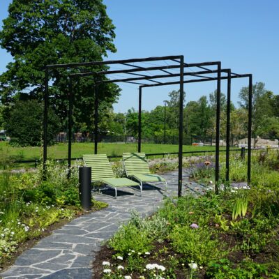 Corporate pollinator garden projects.