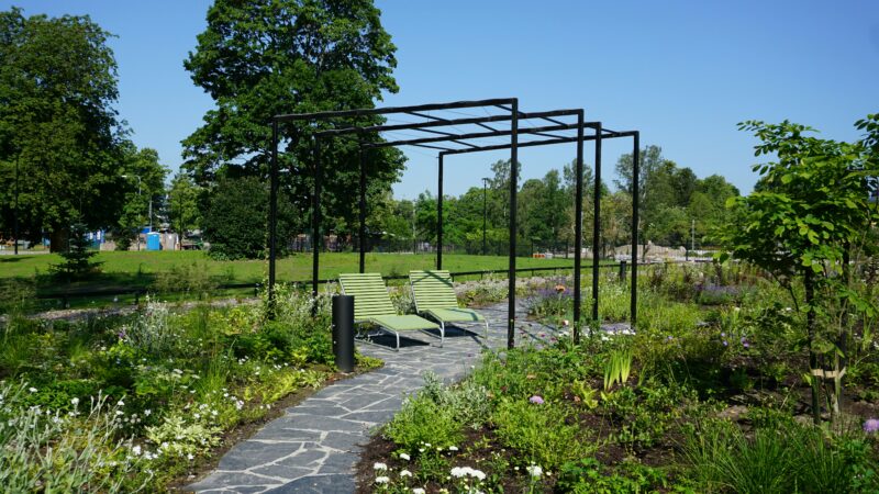 Habitat gardens in big spaces.